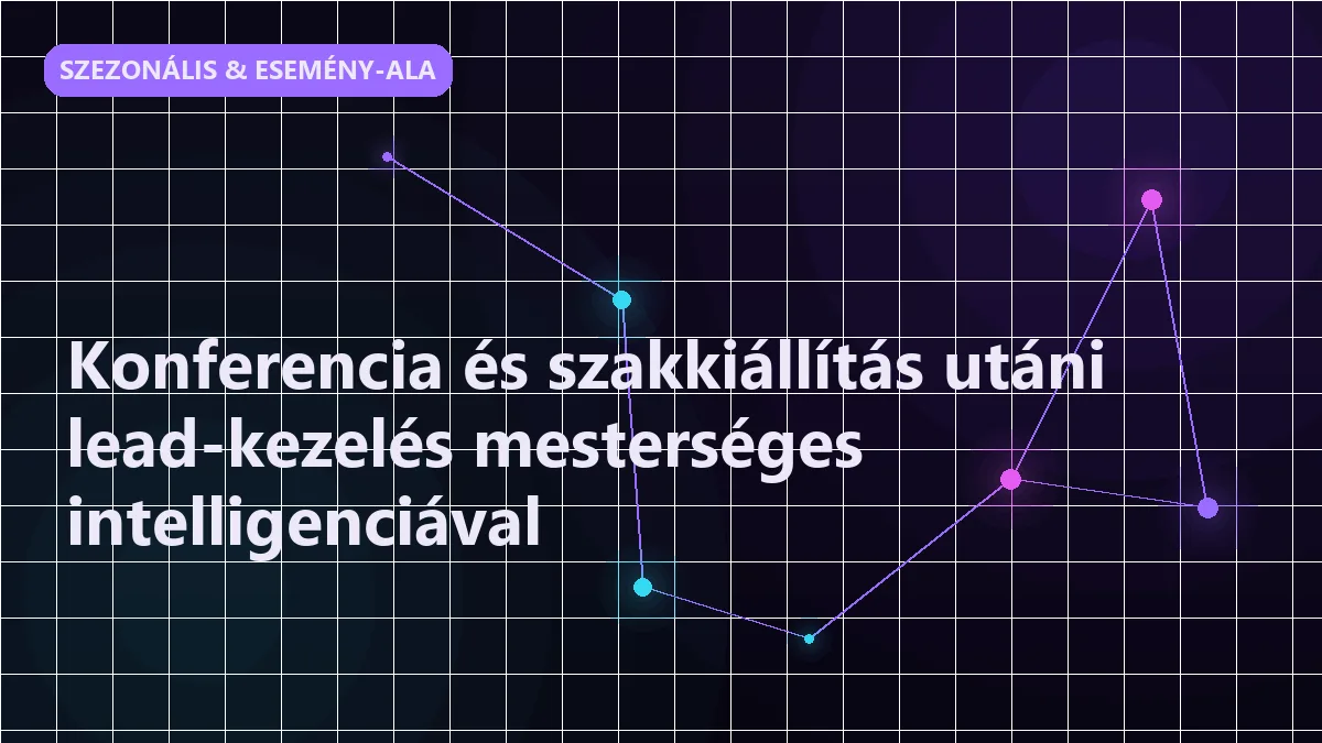 Konferencia és szakkiállítás utáni lead-kezelés mesterséges intelligenciával - szezonális & esemény-alapú értékesítés
